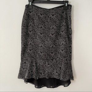 The Limited Silk Skirt high-low